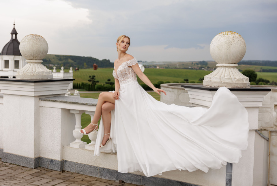 Trouwjurk van Prinses Bruidsmode details