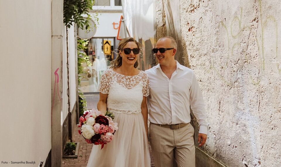 Trouwjurk van Elements bridal by Marian impressie