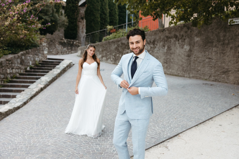 Trouwpak van Misura Sartoria impressie 2