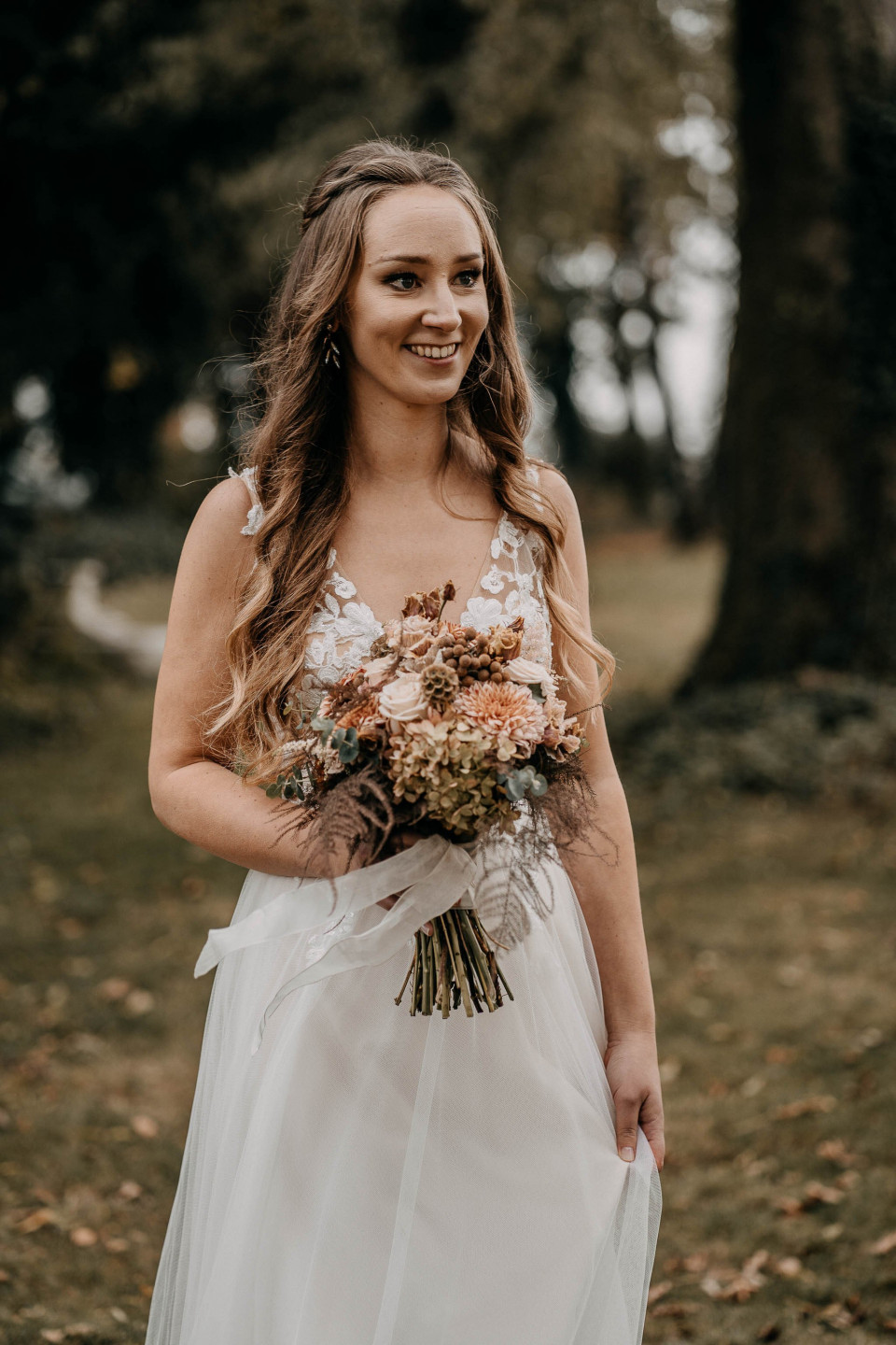 Rustikaler Vintage Brautstrauß