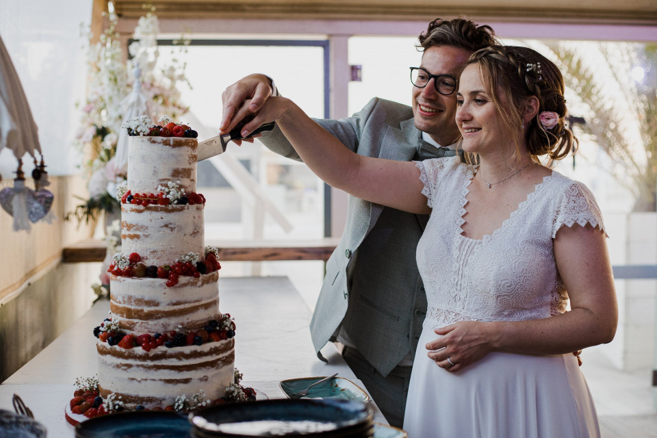 Bruidstaart van Bellaria Cake Design details