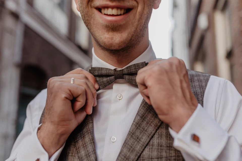 Bowtie voor de bruidegom