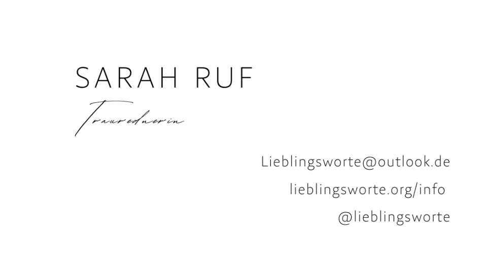 Trouwambtenaar Lieblingsworte | Sarah Ruf details