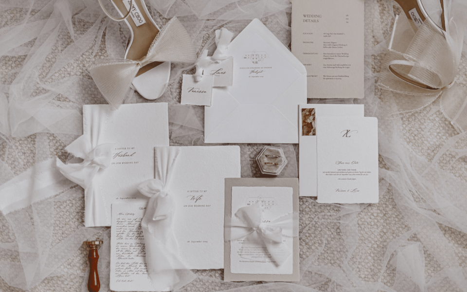 Trouwkaarten van Slowdown Art Design details