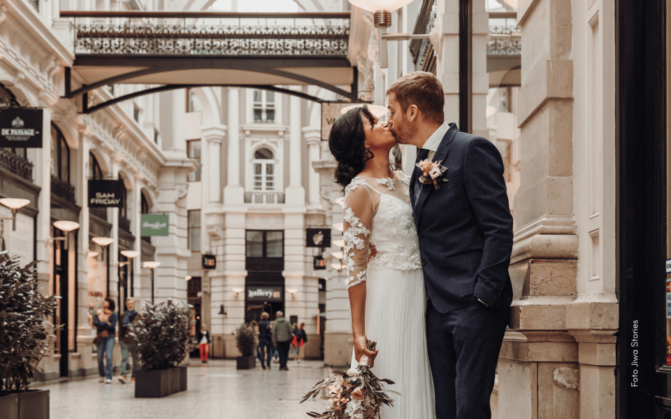 Trouwjurk van Elements bridal by Marian impressie 4