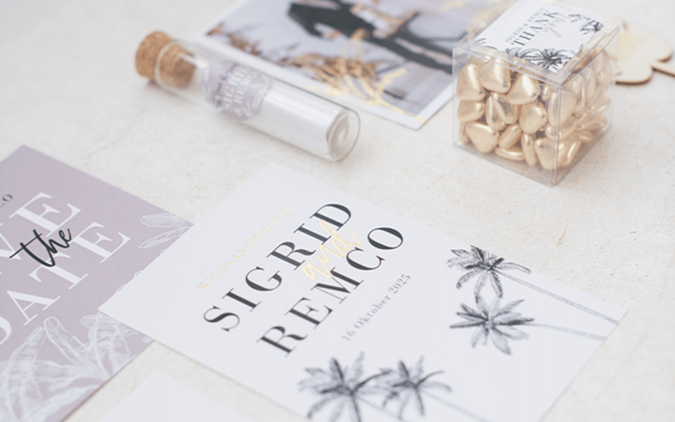 Trouwkaarten van Weddingdeco.nl Trouwkaarten impressie 4