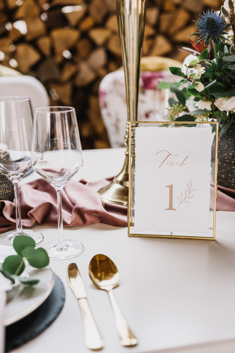 Minimalistische Tischkarten