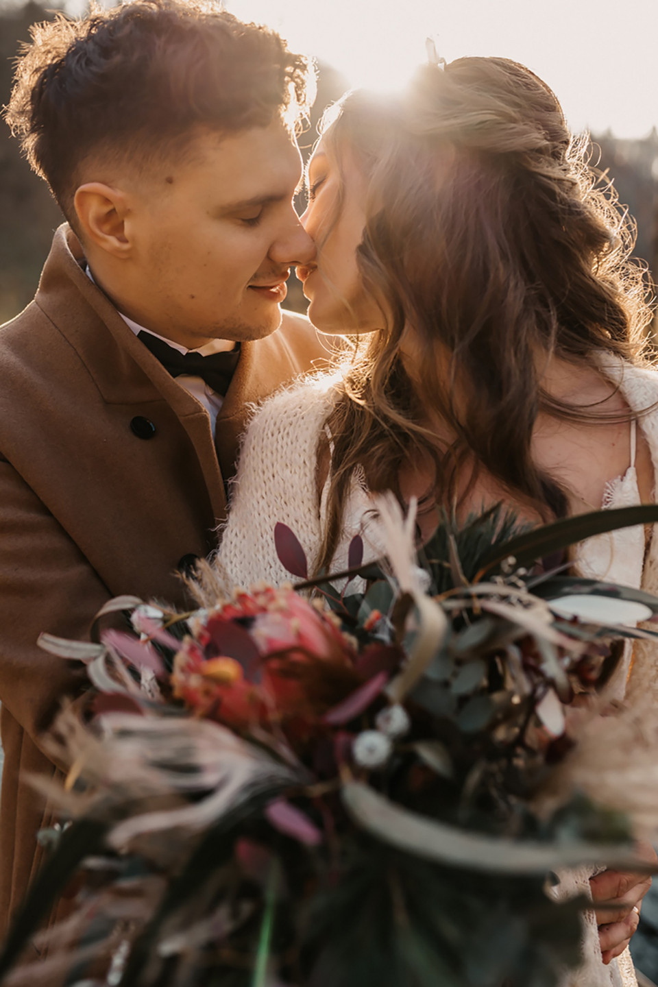 Winterlicher Brautstrauß