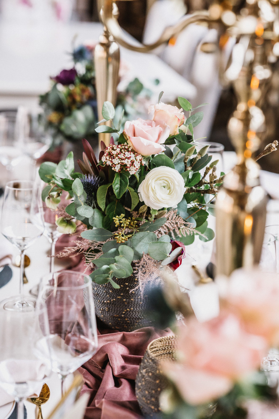 Winterliche Blumen für die Hochzeit