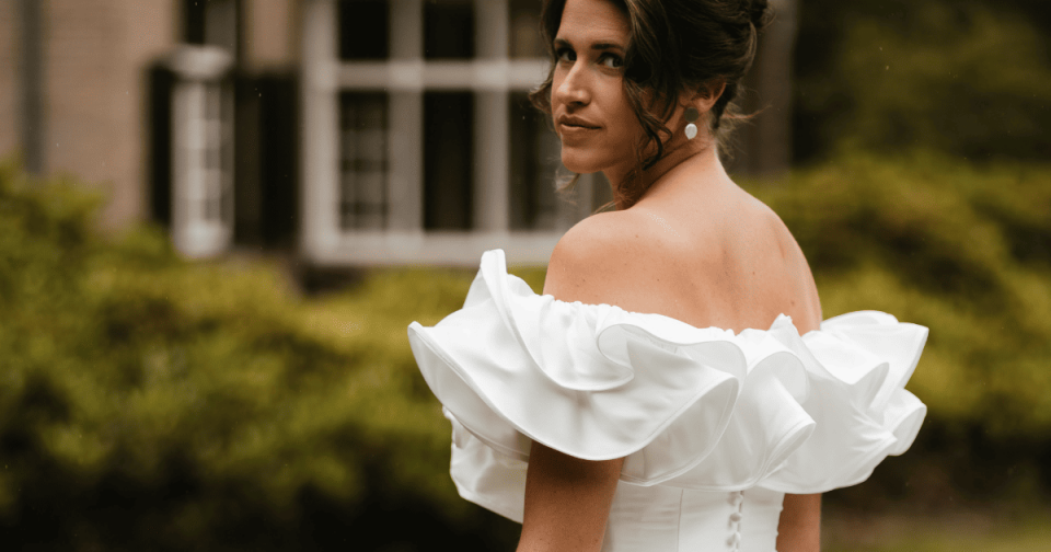 Trouwjurk passen bij Atelier Speksnijder