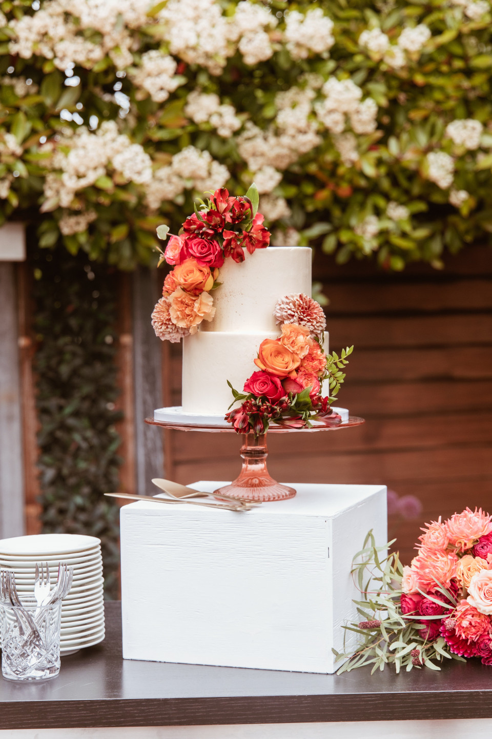 Bruidstaart van Deemz Pastry overzicht