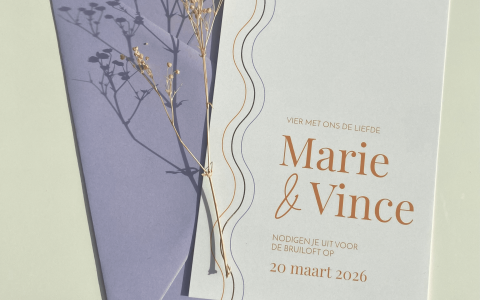 Trouwkaarten van Weddingdeco.nl Trouwkaarten impressie 3