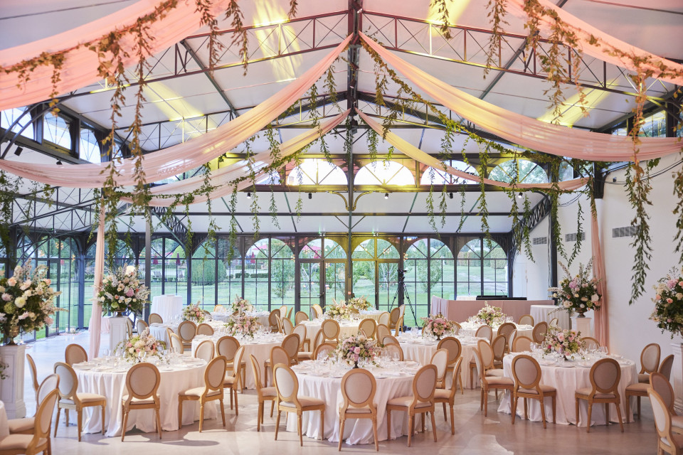 Tafelopstelling chique wedding