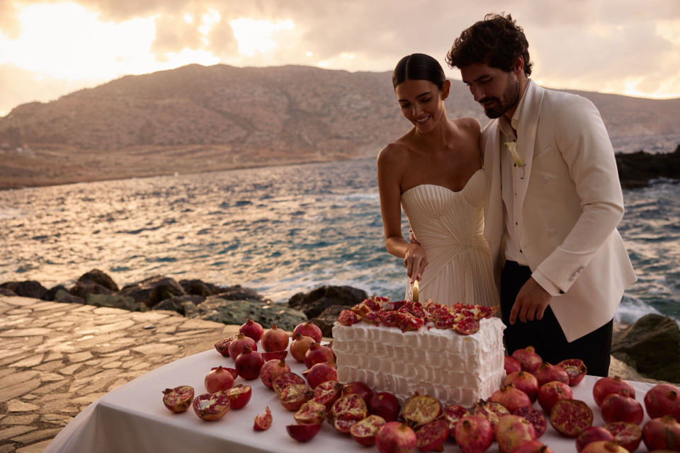 Trouwjurk van Taft en Tule details