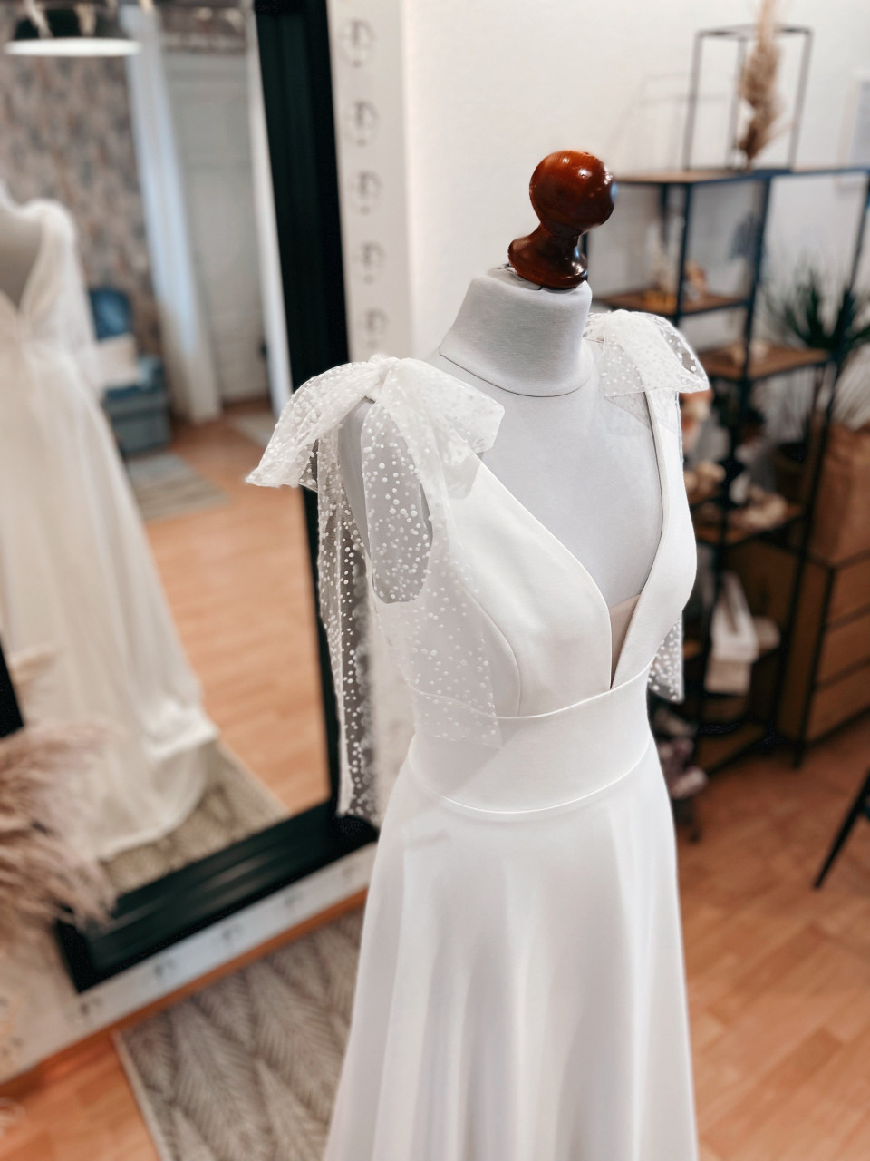 Trouwjurk van Miss Blanche details