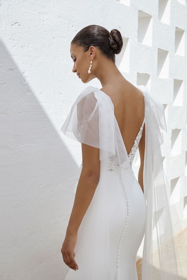 Rückenfreies Brautkleid