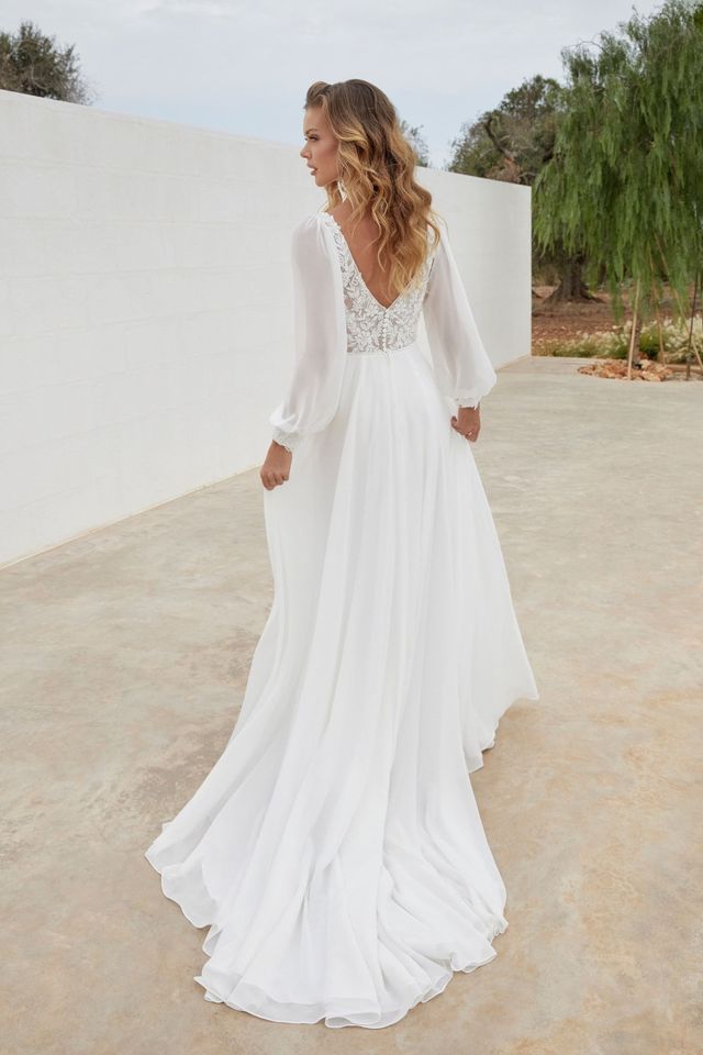 Brautkleid mit langen Ärmeln