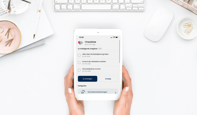 Tablet Hochzeitsplaner App