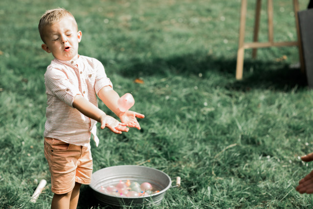 waterballon op bruiloft