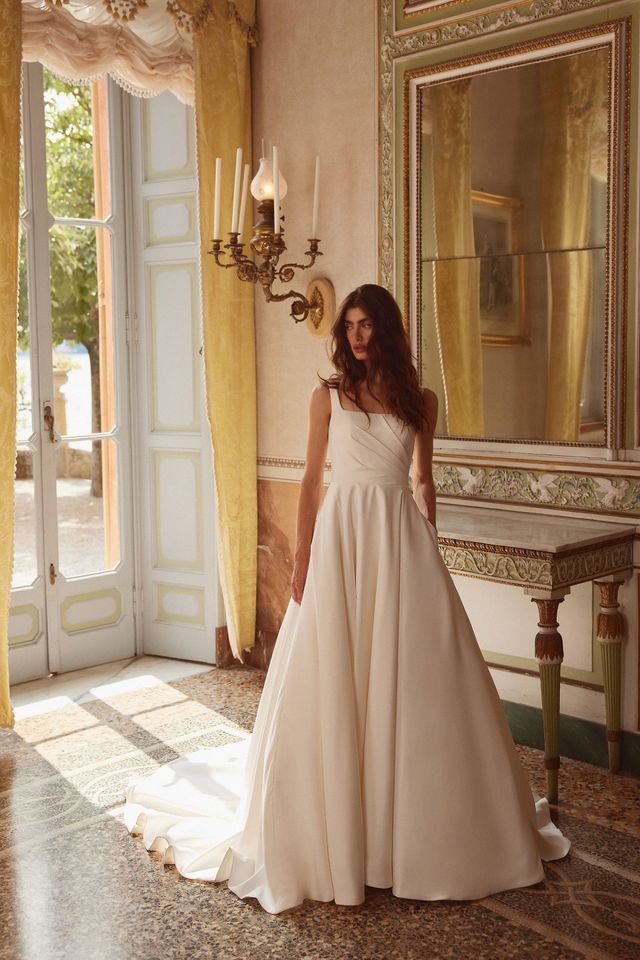Trägerbrautkleid
