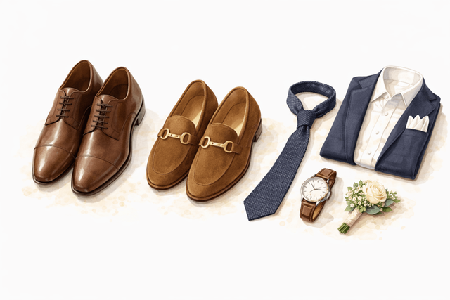 Accessories for men in cocktail attire