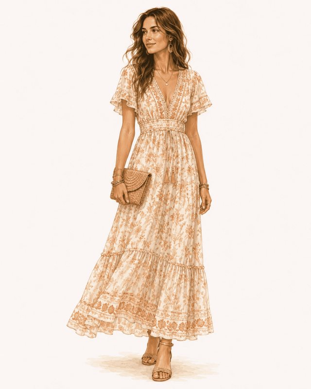 bohemian dames bruiloft outfit gast
