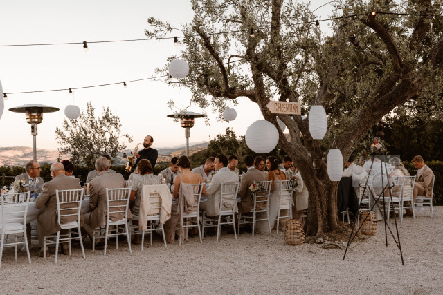 bruiloftsdiner in italie