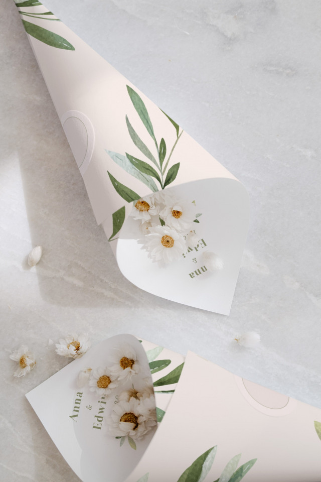 Geschenktütchen mit Gänseblümchen