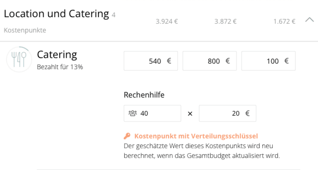 Budgetplaner Vorschau