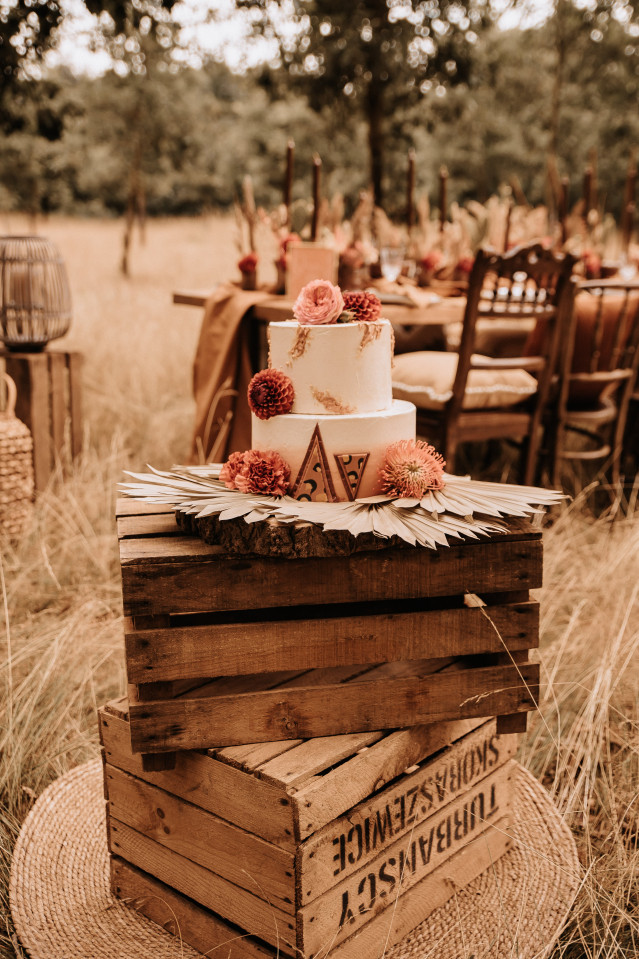 Rustikale Hochzeitstorte