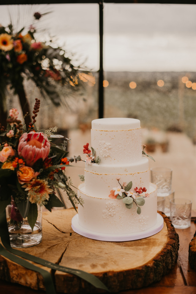 Hochzeitstorte mit Fondant