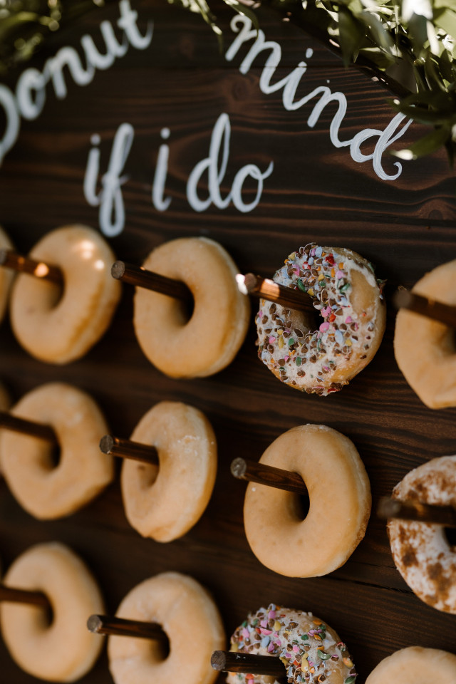 donuts op bruiloft