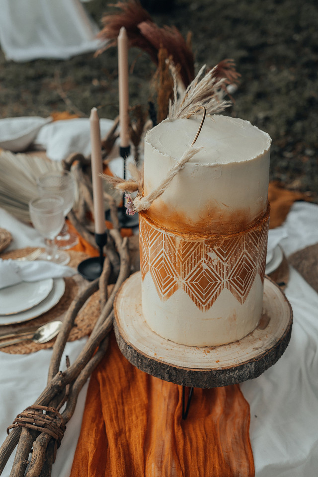 Hochzeitstorte Boho