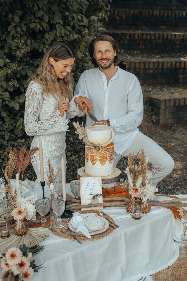 Hochzeitstorte in Rosa