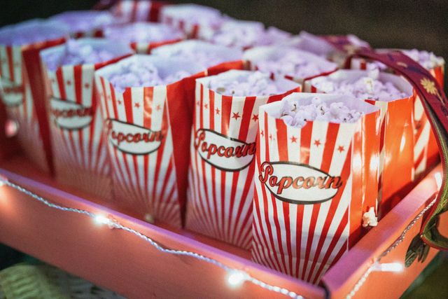 Popcorn in kleinen Tüten