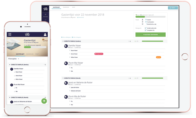 gastenlijst tool bruiloft