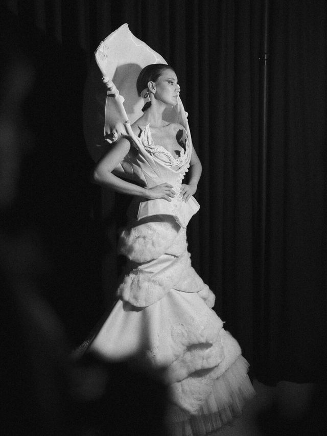 robe haute couture encolure spéciale Stéphane Rolland