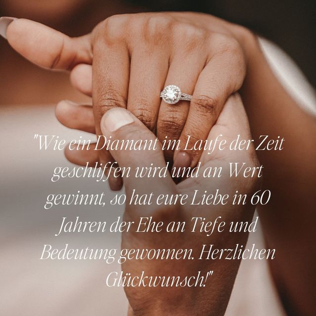 Hochzeitswunsch in weißer Schrift vor einem Foto mit