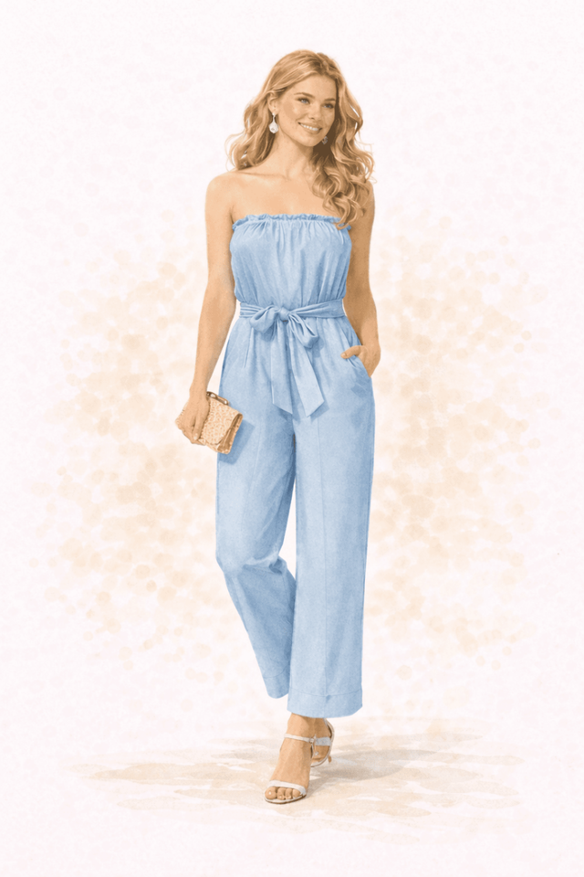 jumpsuit blauw meid