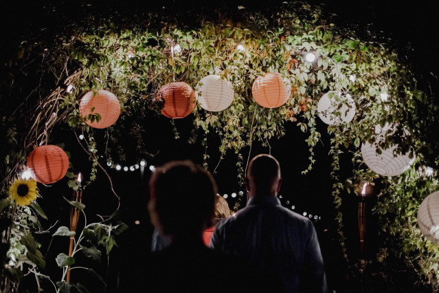 lichtgevende lampionnen