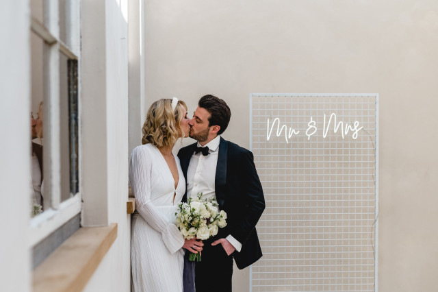 Vestidos de novia sencillos con mangas