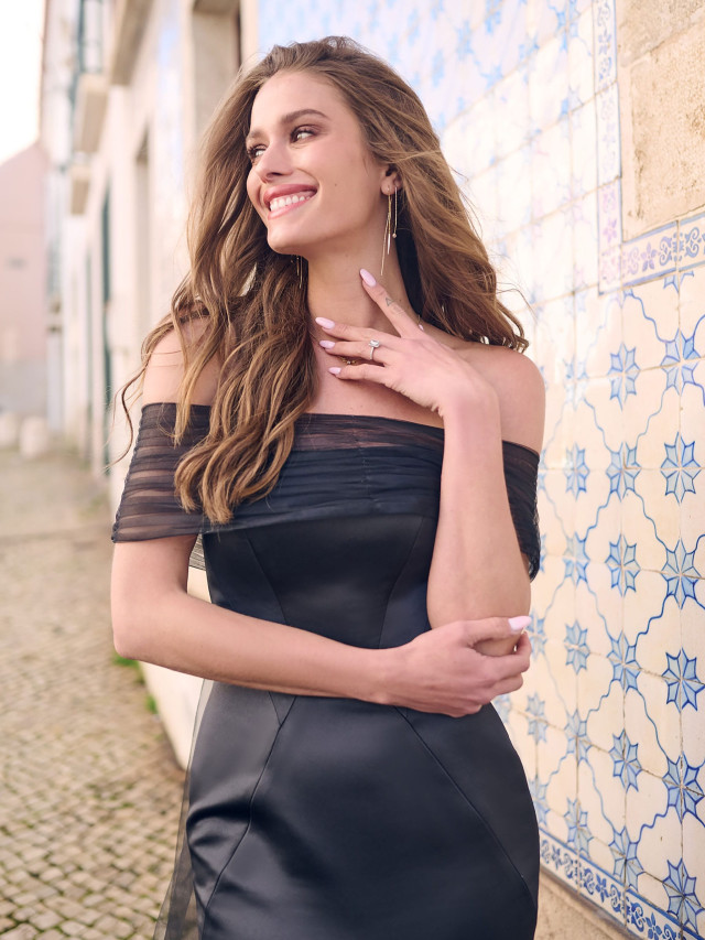 zwarte trouwjurk maggie sottero