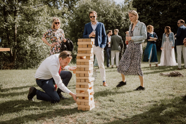 spelletjes festivalbruiloft
