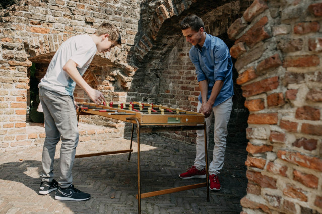 voetbaltafel als spel op je bruiloft