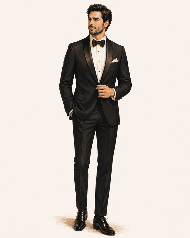 outfit heren black tie bruiloft