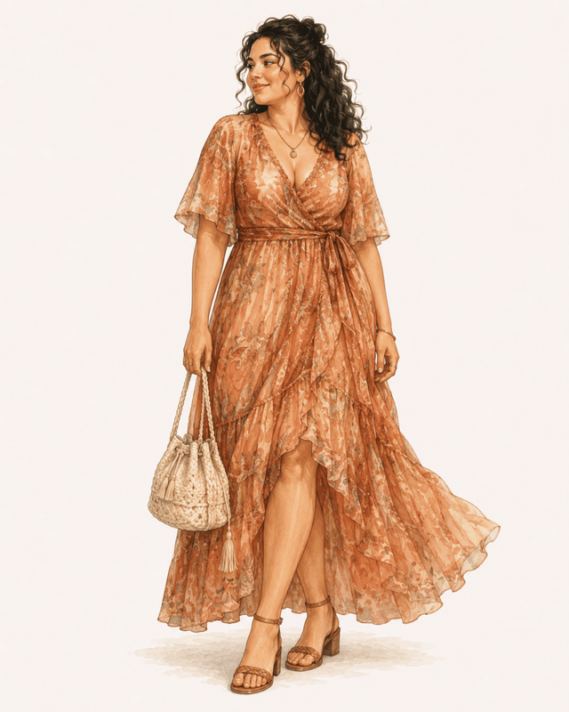 outfit bruiloft gast dames bohemian