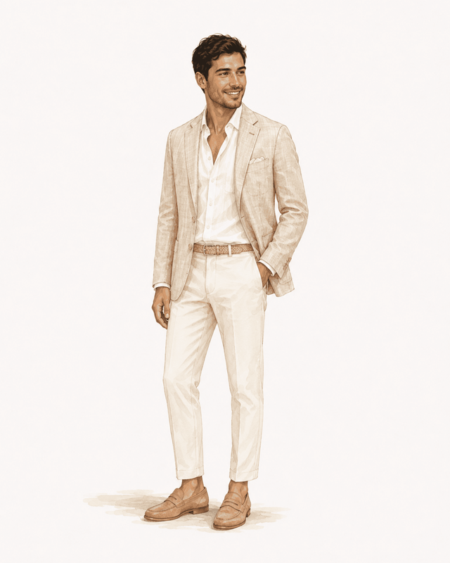 outfit gast bruiloft buiten heren