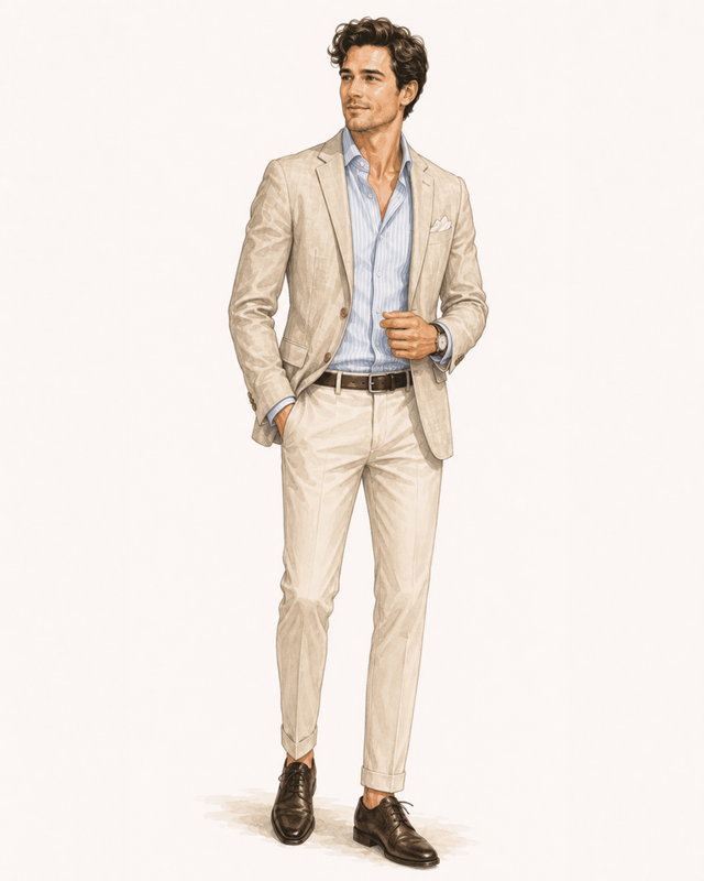 heren bruiloft gast outfit