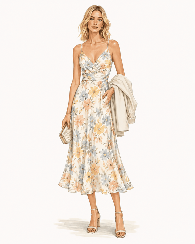 outfit strandbruiloft gast dames