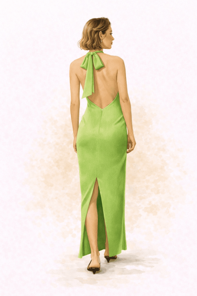 groene jurk hm vrouw